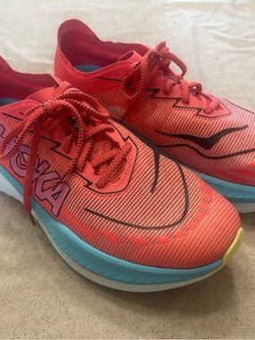 Hoka Coral and Aqua Mach X2 Running Shoes